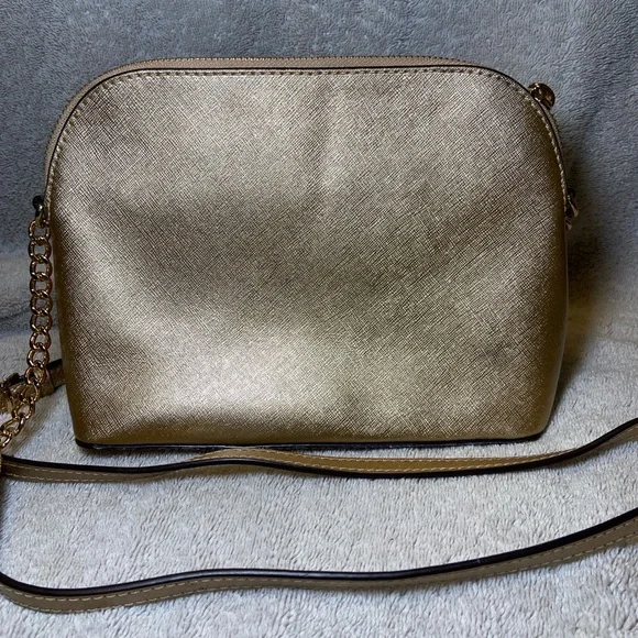Michael Kors Metallic Gold Crossbody Bag - Picture 3 of 7